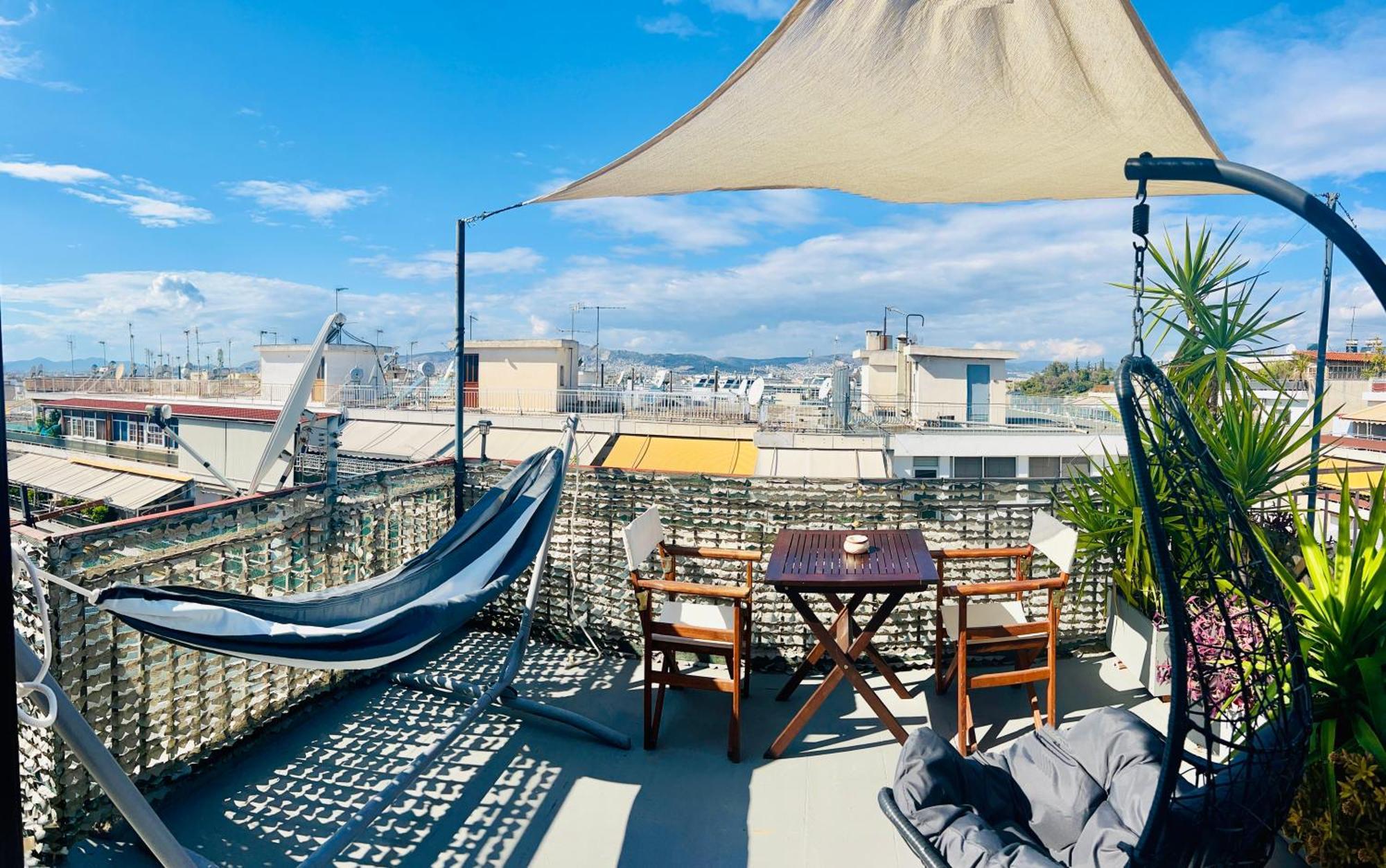 Olympus! Athens! Studio In The Sky!! 20' Walk To The Acropolis Esterno foto